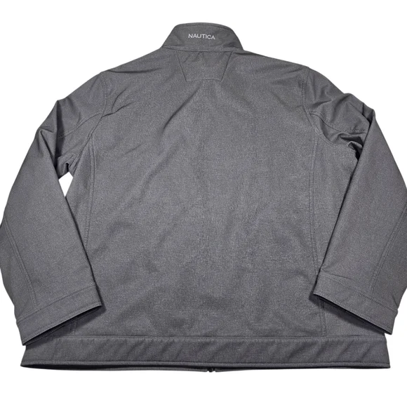 Nautica Softshell Bonded Fleece Gray Jacket Weather/Wind Resistant, Men's XXL - Picture 7 of 10